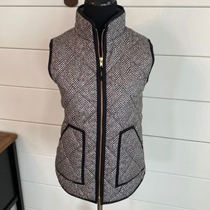 J. Crew Herringbone Quilted Vest Jacket S